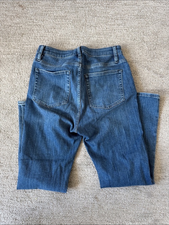Frame Denim Le Crop Mini Boot in Medium Blue Wash